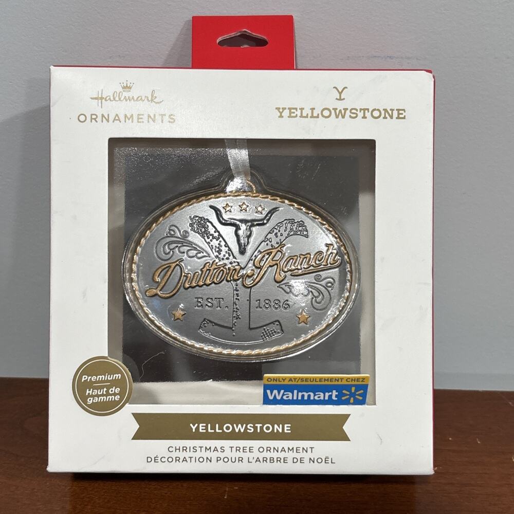 Hallmark Christmas Tree Ornament Premium Yellowstone Dutton Ranch Belt Buckle